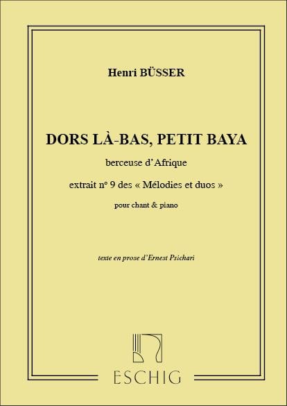 Dors La-Bas..Cht-Piano (Psichari